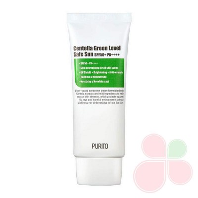 PURITO Солнцезащитный крем для чувствительной кожи Centella Green Sun Level Safe SPF50+PA++++
