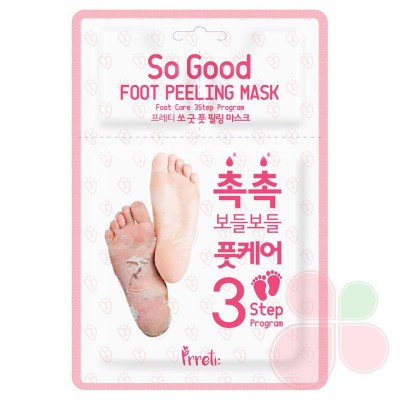 PRRETI Пилинг-носочки для ног 1 пара So Good Foot Peeling Mask 3-Step Program 1pair