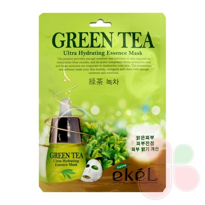 EKEL Маска с экстрактом зеленого чая Green Tea Ultra Hydrating Essence Mask