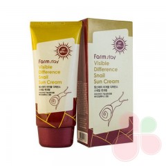 FARMSTAY Улиточный солнцезащитный крем Visible Difference Snail Sun Cream SPF 50+ PA+++