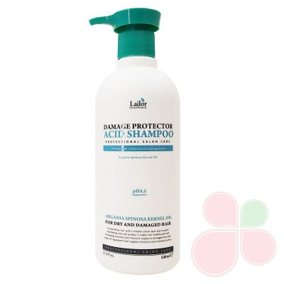 LADOR Шампунь для волос с коллагеном и аргановым маслом Damaged Protector Acid Shampoo 900 мл