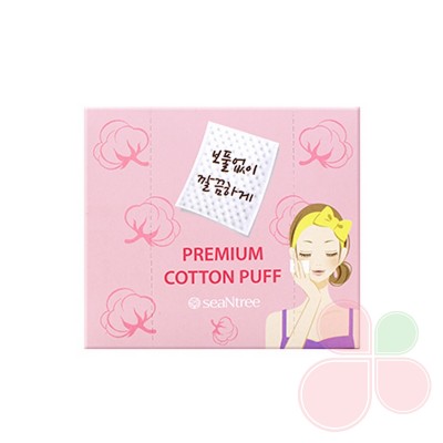 SEANTREE Хлопковые диски для протирания лица Premium Cotton Puff