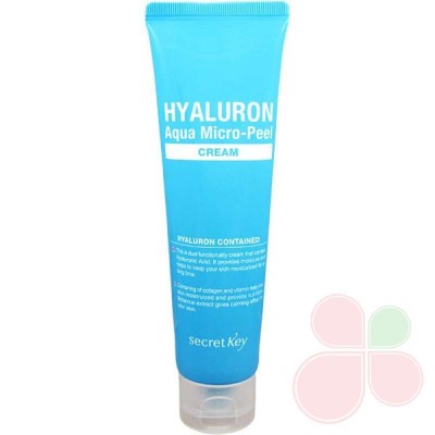 SECRET KEY Гиалуроновый крем для увлажнения и омоложения кожи Hyaluron Aqua Micro-Peel Cream