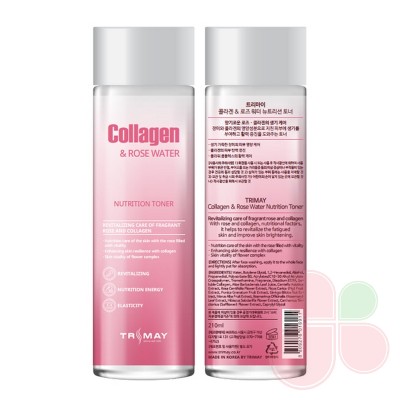TRIMAY Питательный тонер с коллагеном и розовой водой Collagen Rose Water Nutrition Tone