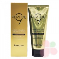 FARMSTAY Пенка для умывания с пептидами Peptide 9 super vitalizing cleansing foam